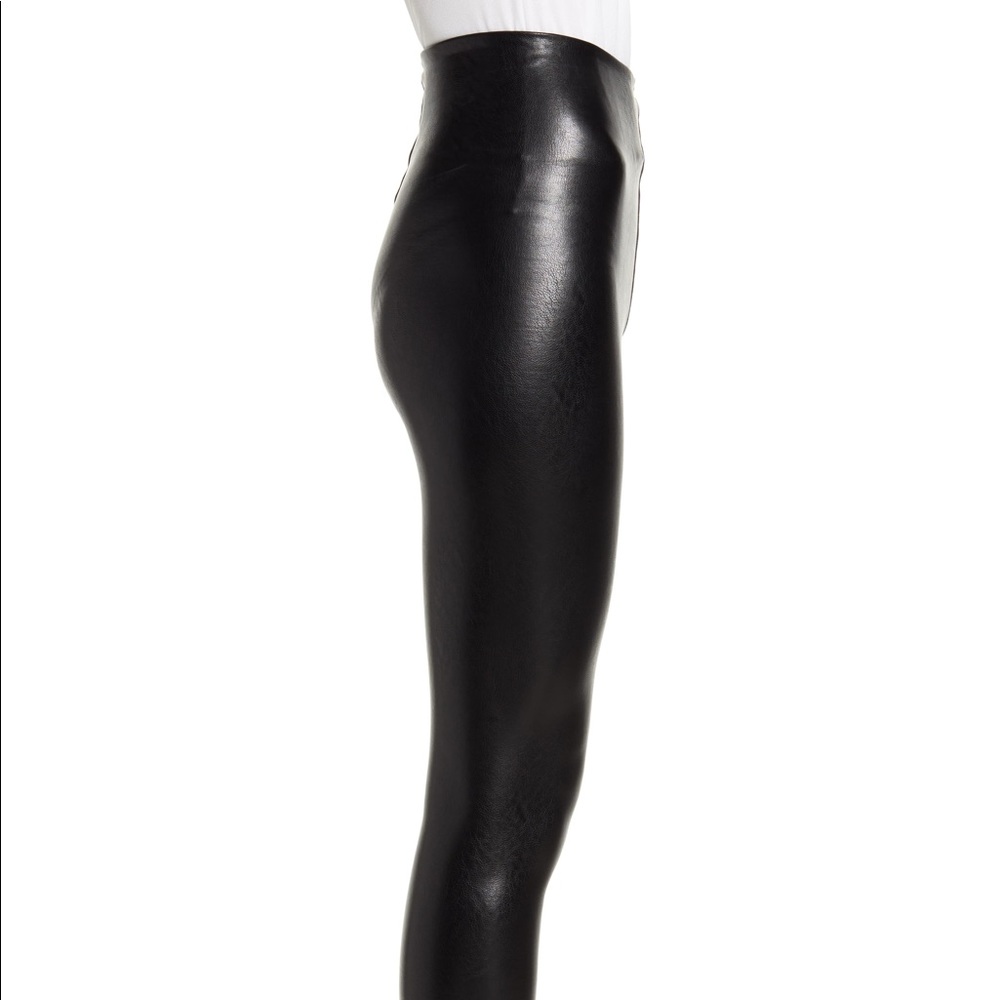 Commando Black Leather Tights Small